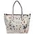 Tote carré Kerrington de Tory Burch en cuir blanc - vue 4