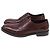 Scarpe Derby a punta in pelle marrone Salvatore Ferragamo Rosso - vista 4
