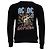 Gucci AC-DC bedruckter Sweatshirt aus schwarzer Baumwolle