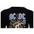 Gucci AC-DC bedruckter Sweatshirt aus schwarzer Baumwolle - Ansicht 2