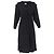 Abito Midi Ulla con Rouches in Viscosa Nera di Ba&Sh Nero