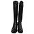 Stivali sopra il ginocchio Stuart Weitzman 5050 in pelle e camoscio nero - vista 2
