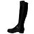 Stivali sopra il ginocchio Stuart Weitzman 5050 in pelle e camoscio nero - vista 4