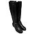 Stivali sopra il ginocchio Stuart Weitzman 5050 in pelle e camoscio nero - vista 5