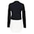 Sandro Salima Pullover mit Schichteffekt aus marineblauer Merinowolle - Ansicht 3