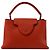 Borsa Louis Vuitton Capucines MM in pelle arancione