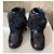Botines Chanel de cuero negro con borde de piel - vista 2