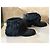 Botines Chanel de cuero negro con borde de piel - vista 5
