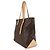 Borsa Louis Vuitton Monogram Mezzo Tote, Marrone, Finiture dorate, Blocco RFID - vista 4