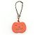 Hermès Hermes accessory bag charm pumpkin orange leather keychain key ring handbag jack-o'-lantern women's HERMES - view 2