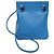 Borsa a spalla Aline Mini da donna in agnello Milo e pelle Swift blu di Hermès