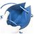Borsa a spalla Aline Mini da donna in agnello Milo e pelle Swift blu di Hermès - vista 4