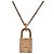 Collana Hermès Amulet Kelly Cadenas, Oro con Diamanti, Donna Rosa