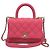 CHANEL Coco Handle XXS/Borsa Coco, Pelle Caviar, Corallo Rosa, Come Nuovo