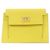 Billetera compacta Kelly de Hermès Amarillo