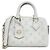 Speedy Borsa Boston Bandoulière Monogram Flowering di Louis Vuitton Bianco