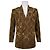 Completo Gucci in velluto marrone con monogramma GG dorato D'oro Caramello