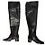 Botas altas Jimmy Choo Loren de cuero negro 41
