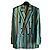 Completo Gucci Lamé Intarsia a righe blu e oro Nero D'oro Verde