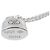 Collana con Pendente Logo LV LOUIS VUITTON Lockit in Argento per Uomini e Donne - vista 5