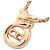 Collana Logo CD Christian Dior D'oro