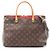 Borsa Pallas Louis Vuitton Marrone Rosso Fuschia Monogramma