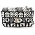 Chanel Coconeige Shoulder Bag Black White