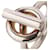 Ring Hermès Anello HERMES Echappé MM Argento  - vista 1