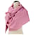 Sciarpa in seta e lana Monogram Louis Vuitton Rosa  - vista 5