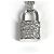 Louis Vuitton Pendente in diamante Lockit XS Accessorio Gioielli Collana in oro per Uomini e Donne Argento - vista 3