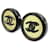 Pendientes de clip Chanel negros y plateados Plata  - vista 2