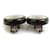 Pendientes de clip Chanel negros y plateados Plata  - vista 4