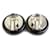 Pendientes de clip Chanel negros y plateados Plata  - vista 5