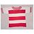 Camiseta a rayas Iceberg Jeans Rosa Blanco - vista 2