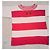 Camiseta a rayas Iceberg Jeans Rosa Blanco - vista 4
