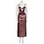 Vestido maxi Gucci de seda duchesse con encaje negro rosa melocotón