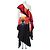 Vestido Alexander McQueen de seda con estampado de orquídeas Negro Roja Azul Amarillo - vista 3