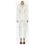 Blazer Corsé Drapeado de Encaje Alexander McQueen Beige Blanco - vista 6