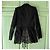 Blazer Alexander McQueen in lana e pizzo nero - vista 2