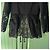 Blazer Alexander McQueen in lana e pizzo nero - vista 3