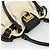Borsa a mano Salvatore Ferragamo in tela beige e nera Auth ka2979 Nero - vista 6