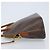 Céline CELINE Macadam Canvas Hand Bag PVC Leather 2way Brown Gold Auth ka2994 Golden - view 4