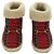 Botas Horsebit GUCCI Moutón Rojo Oro Auth ARZ016M Roja Dorado - vista 13