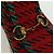 Botas Horsebit GUCCI Moutón Rojo Oro Auth ARZ016M Roja Dorado - vista 6