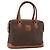 Céline Borsa a mano in tela Macadam CELINE in pelle PVC marrone e oro Auth ka2862 D'oro