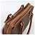 Céline Borsa a mano in tela Macadam CELINE in pelle PVC marrone e oro Auth ka2862 D'oro - vista 6