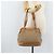 Céline Borsa a mano in tela Macadam CELINE in pelle PVC beige oro Auth 173793 D'oro - vista 26