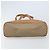 Céline Borsa a mano in tela Macadam CELINE in pelle PVC beige oro Auth 173793 D'oro - vista 6