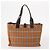 Borsa in pelle e nylon Burberry Nova Check Blue Label 5 pezzi blu marrone Auth mr2107 Beige - vista 13
