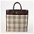 Borsa in pelle e nylon Burberry Nova Check Blue Label 5 pezzi blu marrone Auth mr2107 Beige - vista 2